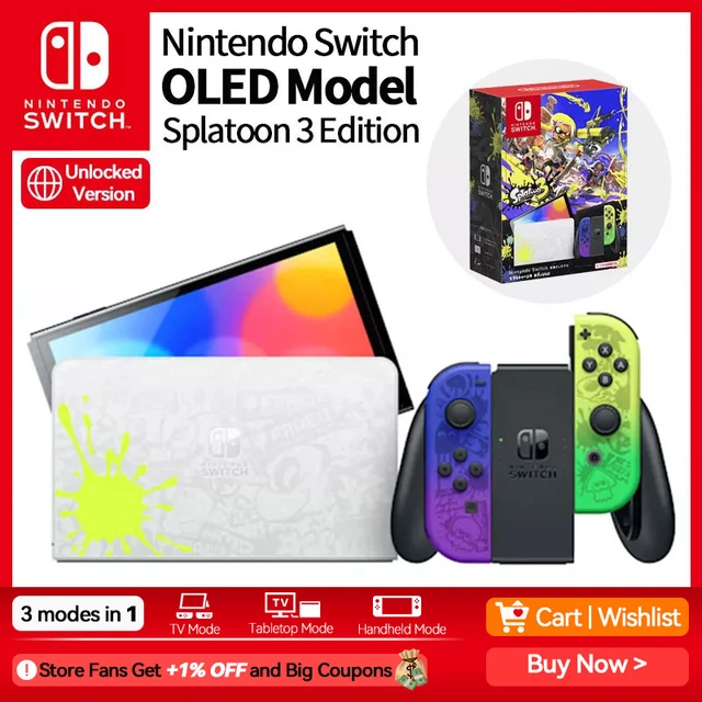 Nintendo Switch Console Splatoon 2 | Nintendo Switch Oled Splatoon 
