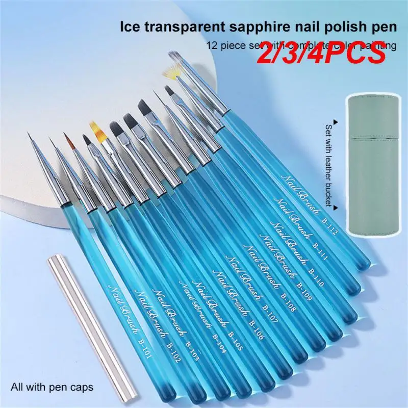 

2/3/4 шт. градиентная ручка для рисования Halo, ручка для фототерапии с гладкими цветами, многофункциональная ручка для рисования проволоки для дизайна ногтей, удобный инструмент для ногтей