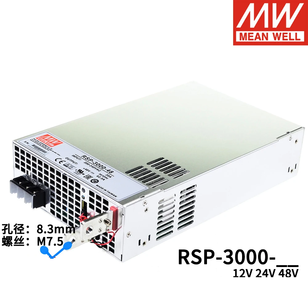 

MEAN WELL RSP-3000 12V 24V 48V 3000W Single Output Switching Power Supply RSP-3000-12 RSP-3000-24 RSP-3000-48