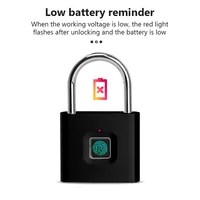 USB Rechargeable Fingerprint Smart Padlock Keyless Door Lock Portable Fingerprint Lock for Bag Drawer Suitcase Gym School - Image 5