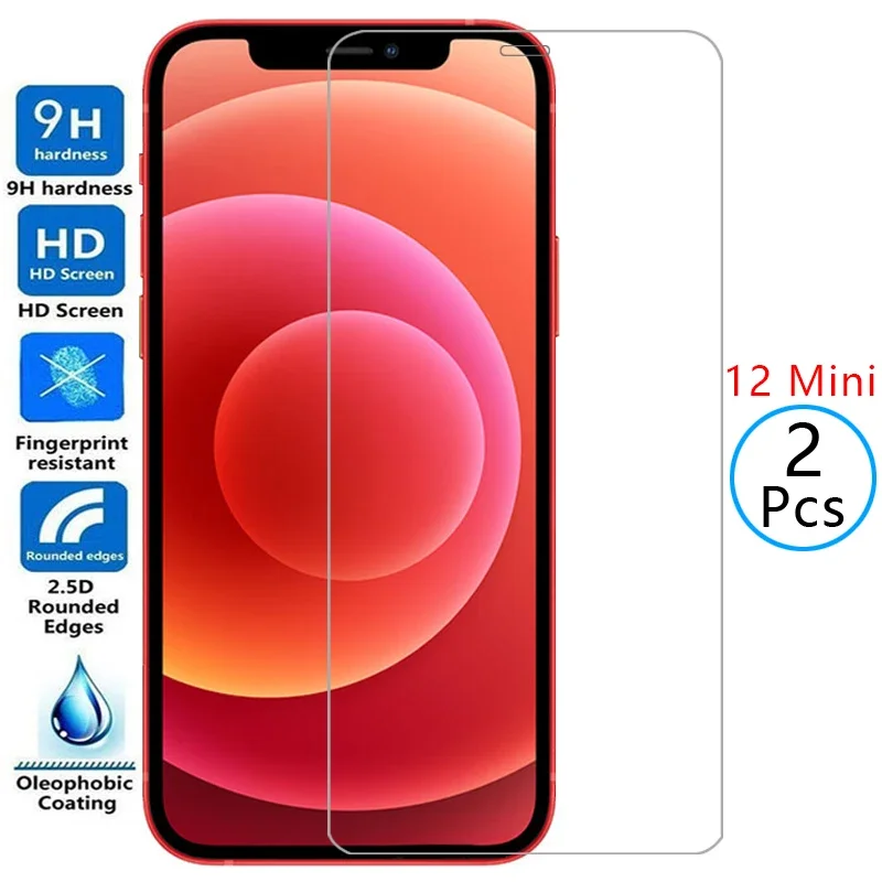 Защитное закаленное стекло для iphone 12 mini, Защита экрана для iphone 12 mini iphone12mini 5,4, защитная пленка aiphone iphon