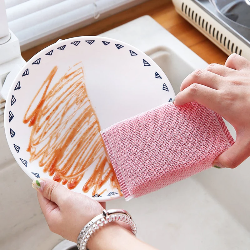 Cleaning Sponges Brush 3PCS/Set Thickened Dishwasher High-Density Sponge-Block Kitchen Supplies