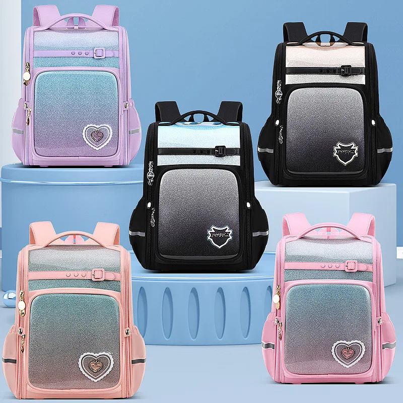 New 2024 Orthopedics Backpack For Girls Primary Students School Bags For Girls Fashion Kid Bag Waterproof rucksack mochila 4