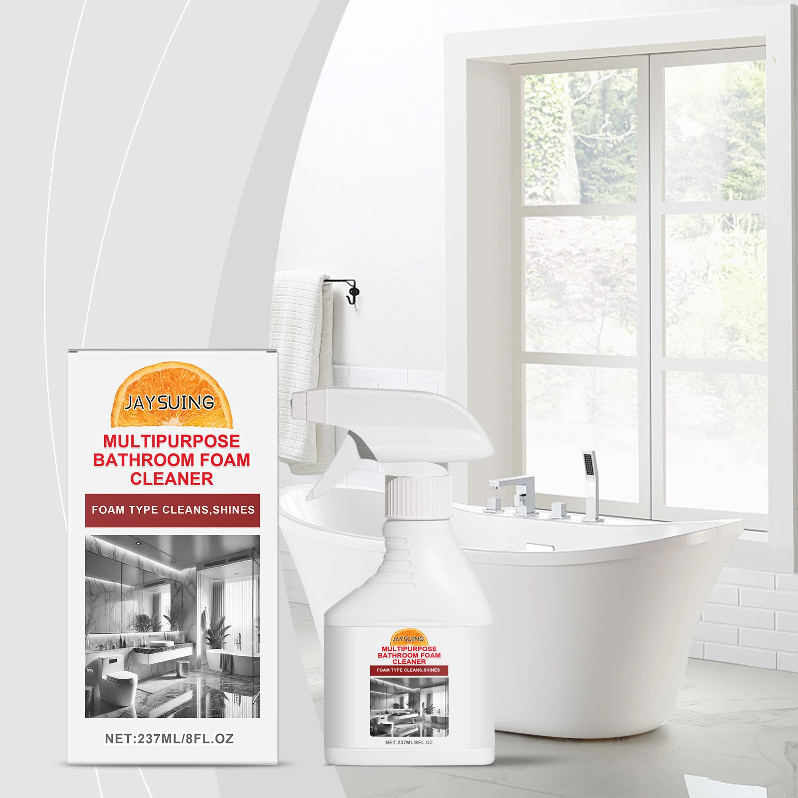 Multifunctional bathroom cleaner Home bathroom shower room scale stains wall multi-effect cleaning