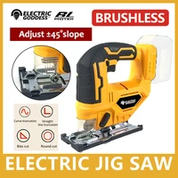 Cordless Jigsaw Electric Jig Saw Portable Multi-Function Woodworking Power Tool for Makita 18V Battery 1