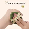 Yaozhi 4pcs Leather Makeup Puff Super Soft Do Not Eat Powder Liquid Foundation Air Cushion Blending Sponges  Cosmetic Applicator 6