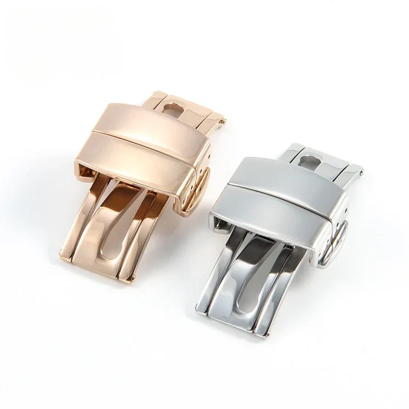 Per Patek Philip Pp 18Mm Granata 5067 5068 Serie Orologio Liscio Di Alta Qualità-Butom 5164 5167 Fibbia Pieghevole A Farfalla