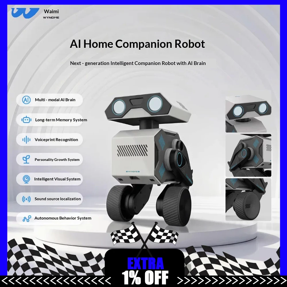WYNDME 01 스마트 로봇 지능형 비전 시스템 AI 동반 로봇 지식 대중화 장기 메모리 시스템 선물용