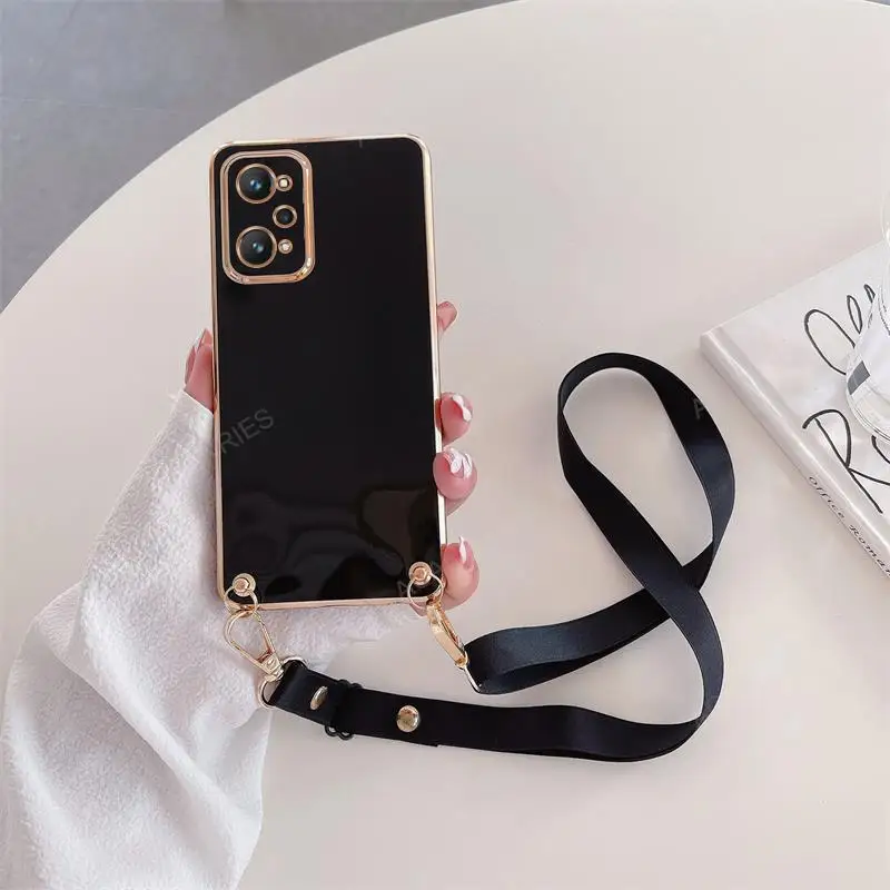 Slim Crossbody Lanyard Silicone Case with Cord for Oppo Realme GT Series