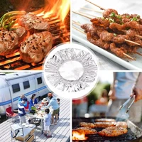 Couvercle de bol en aluminium réutilisable, 10 à 60 pièces, isolation thermique et conservation de la chaleur, four de qualité alimentaire, pique-nique à emporter 4