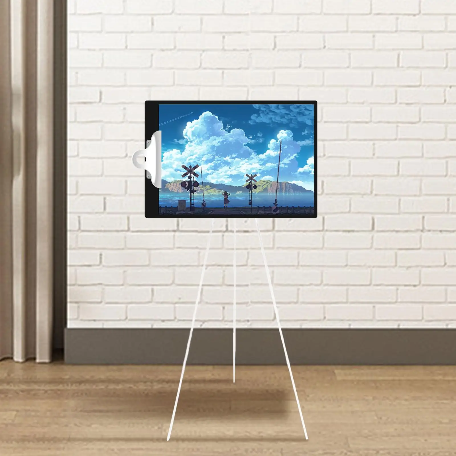 Tripod Display Easel Stand Nonslip Lightweight Metal Collapsible Adjustable Height Foldable Easel for Wedding Signs Photo Poster