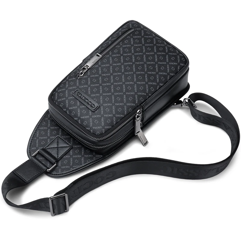 Chest Bag Men's Shoulder Messenger Bag Leisure Crossbody Waterproof and Hard-Wearing Oxford Cloth Cross Body Chest Trend
