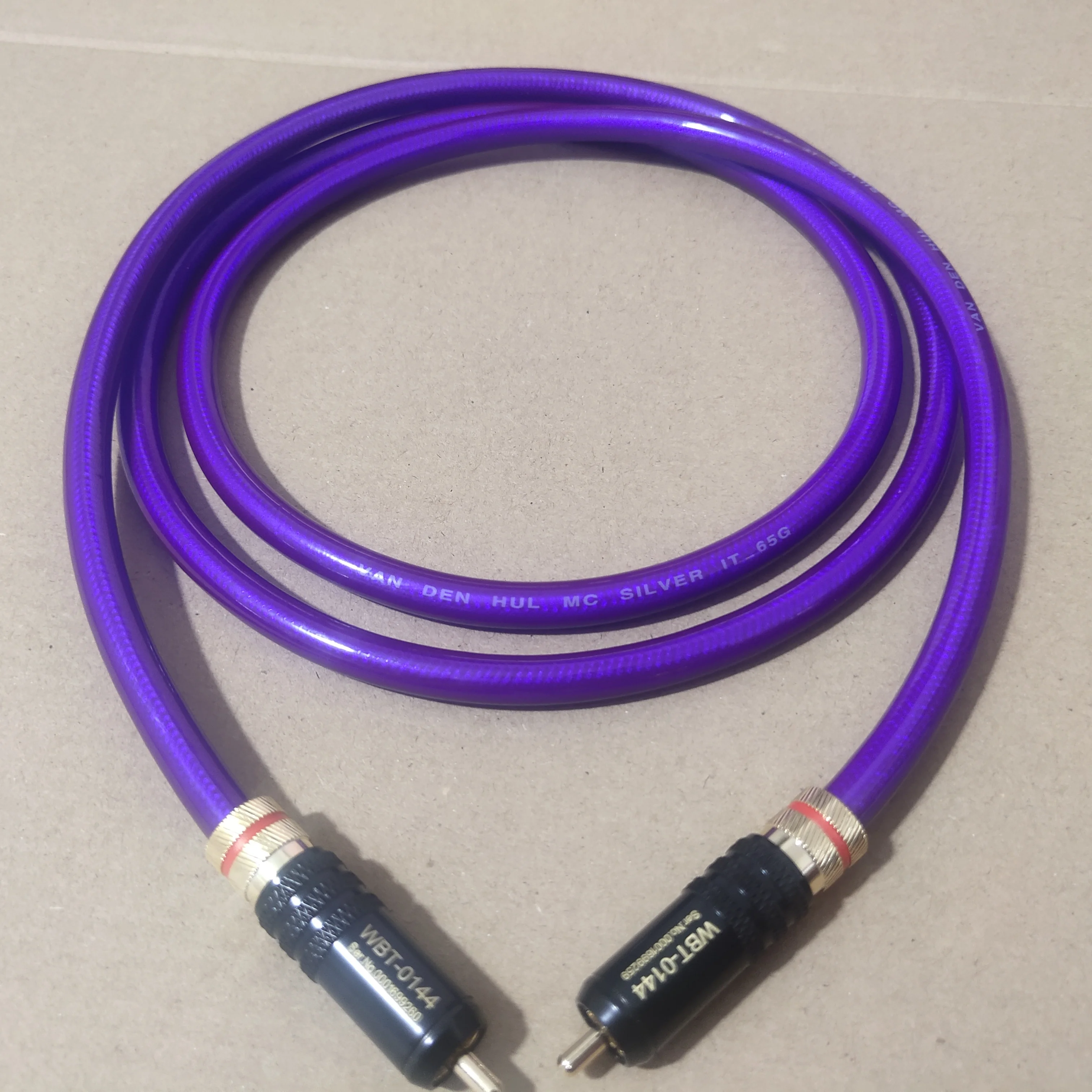 Holland Van Den Hul Vdh 75digital Cabo Coaxial Digital Dac Spdif Prata Cabo Decodificador Rca Linha Fio de Áudio Estéreo com Plugue Wbt0144