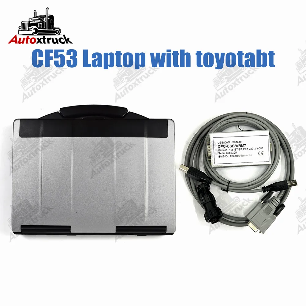 

TruckCom For Toyota BT with CF 53 Laptop EMS CAN suite Service Communication Interface ARM7 forklift truck diagnostic tool
