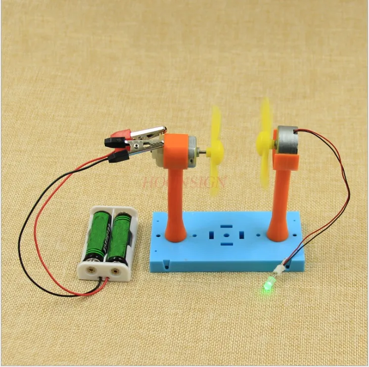 1 세트 물리학 발명 장난감 소형 제작 장난감 풍력 과학 실험 DIY 재료 학생용