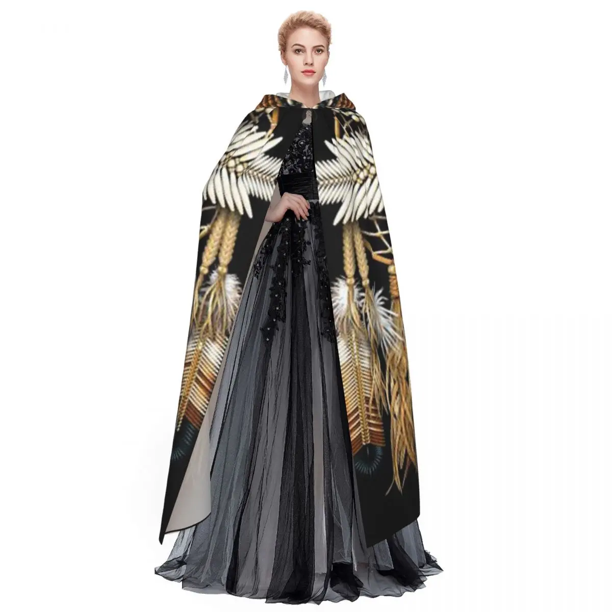 Nativo Mandala gufo mantello americano con cappuccio Costume Cosplay  Halloween adulto lungo partito mantello - AliExpress, image size:1200x1200