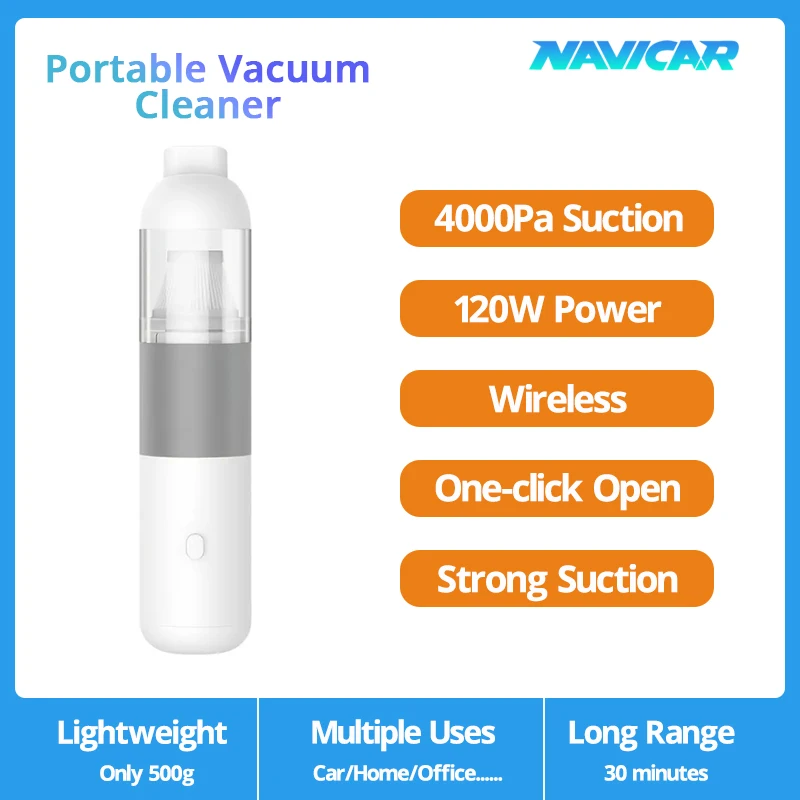 

TIEBRO Car Vacuum Cleaner 4000Pa Portable Rechargeable Clearance Handheld Automotive Vacuum Cleaner For Car Wireless Dust