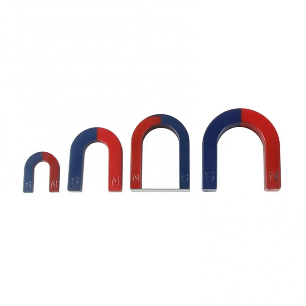 Magnet Tool 100/80/60/40mm Horseshoe U-shaped Children Physics Experiment Toy neodymium magnets round magnets