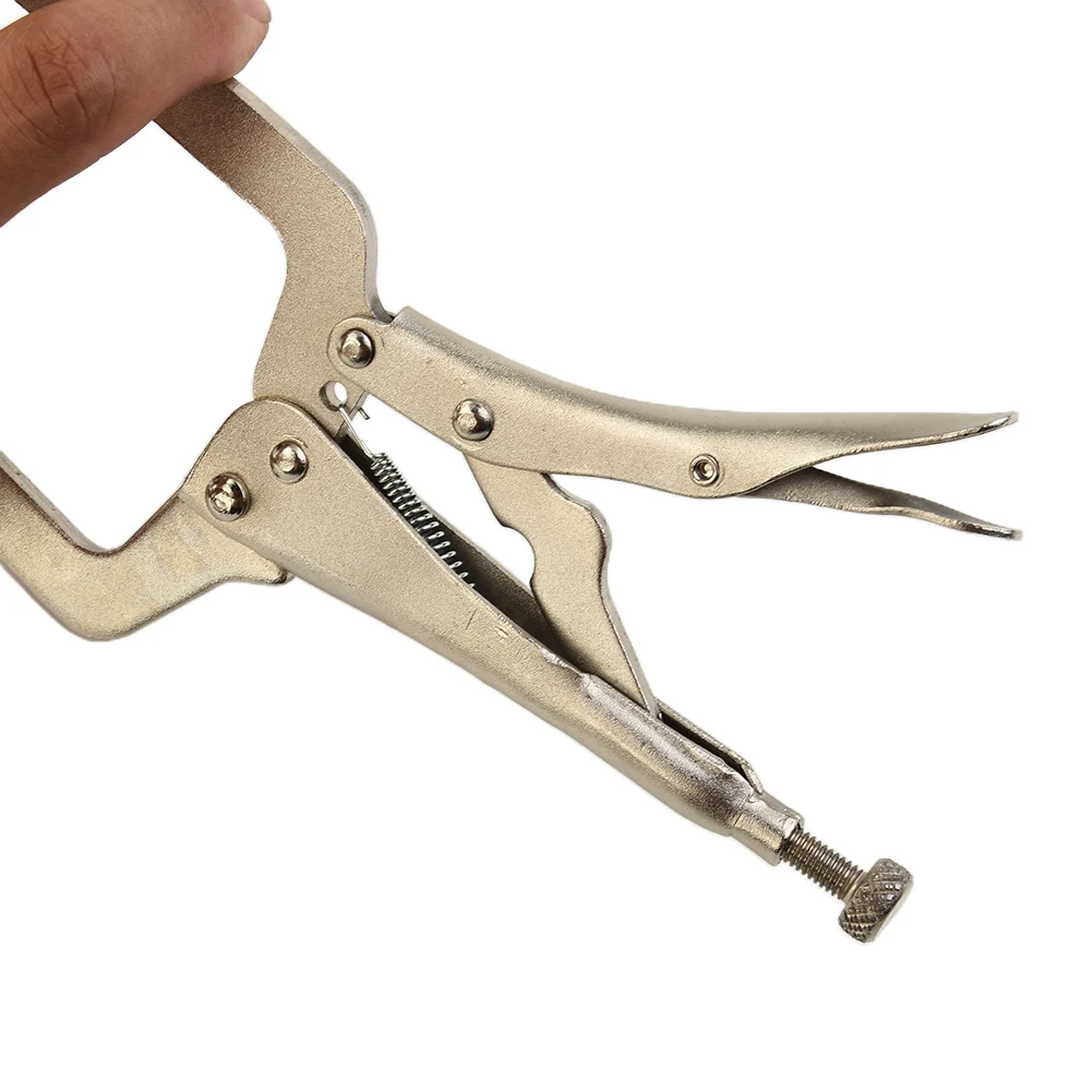 9 Inch Steel C Clamp Vise Grip Locking Welding Pliers Wood Tenon Locator Tool Tools Herramientas De Mano Ferramentas Man