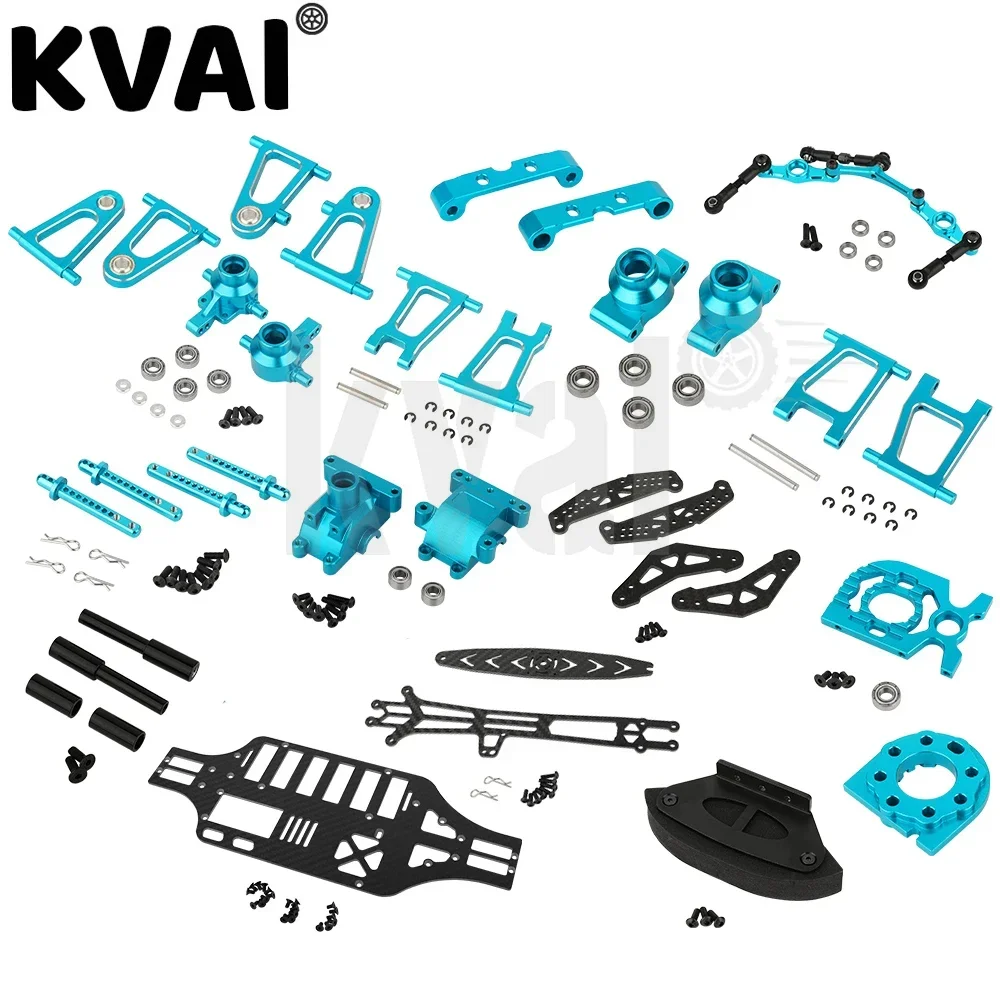 메탈 서스펜션 암 스티어링 너클 기어박스 하우징 모터 마운트 CVD 샤프트, Tamiya TT01 TT-01 1/10 RC 카 업그레이드 부품