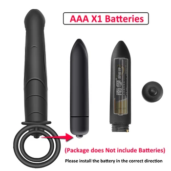 10 Modes Double Penetration Vibrator anal plug Sex Toys for Couples Strapon Dildo Vibrator Strap on Penis Sex Toys for Women Man 6