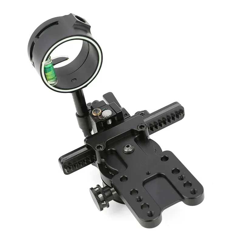 Compound Bow Sight Lens 1Pin Sight Aim Aluminum Adjustable for Bow Hunting Archery Outdoor Shooting Sight Accessories