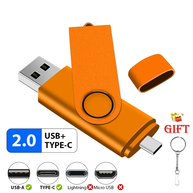USB Stick 128GB, 2 in 1 Type C USB Stick USB C Pendrive Type C USB 2.0 OTG Memory Stick for PC/Macbook/Tablet/Type-C Android Smartphone Etc (Silver USB Stick 128GB, 2 in 1 Type C USB Stick USB C Pendrive Type C USB 2.0 OTG Memory Stick for PC/Macbook/Tablet/Type-C Android Smartphone Etc (Silver