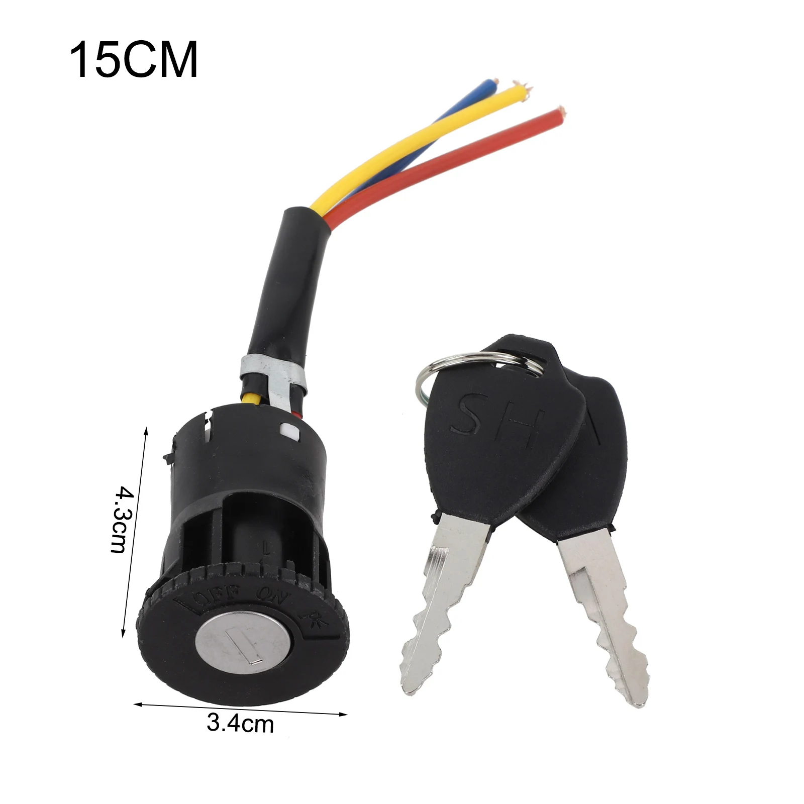 Keys Ignition Key E Bike Lock E Bike 3 Wire Easy To Use New Three Sizes High Quality Easy To Install Scooter Tricycle