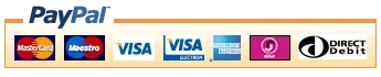 Credit or debit card through PayPal