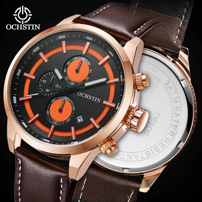 ochstin new 2024 innovative nylon series sports multifunctional quartz movement waterproof watch men's quartz watches