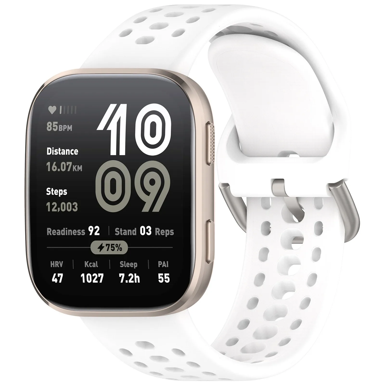 Silicone Breathable Wristband for Smartwatches - Replaceable Accessory Strap