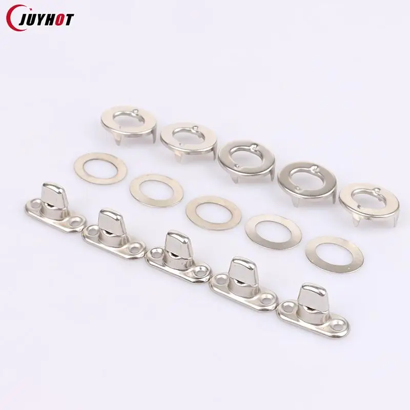 5 Sets Screw Base Snaps Turn Button Boat Cover Enclosure Eyelet Canvas Snap Fastener