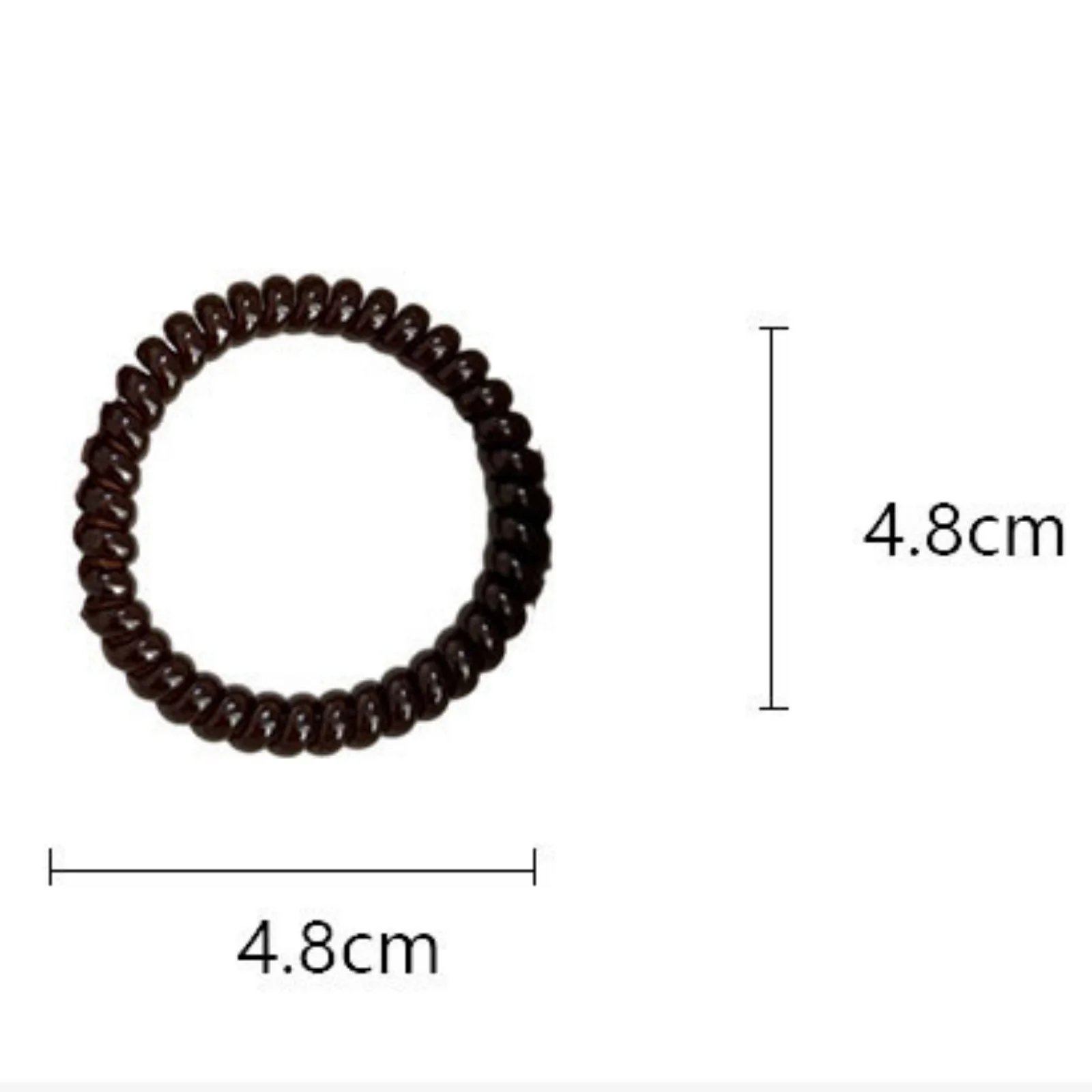 Stylish Neutral Toned Spiral Hair Ties - Durable Hair Accessories