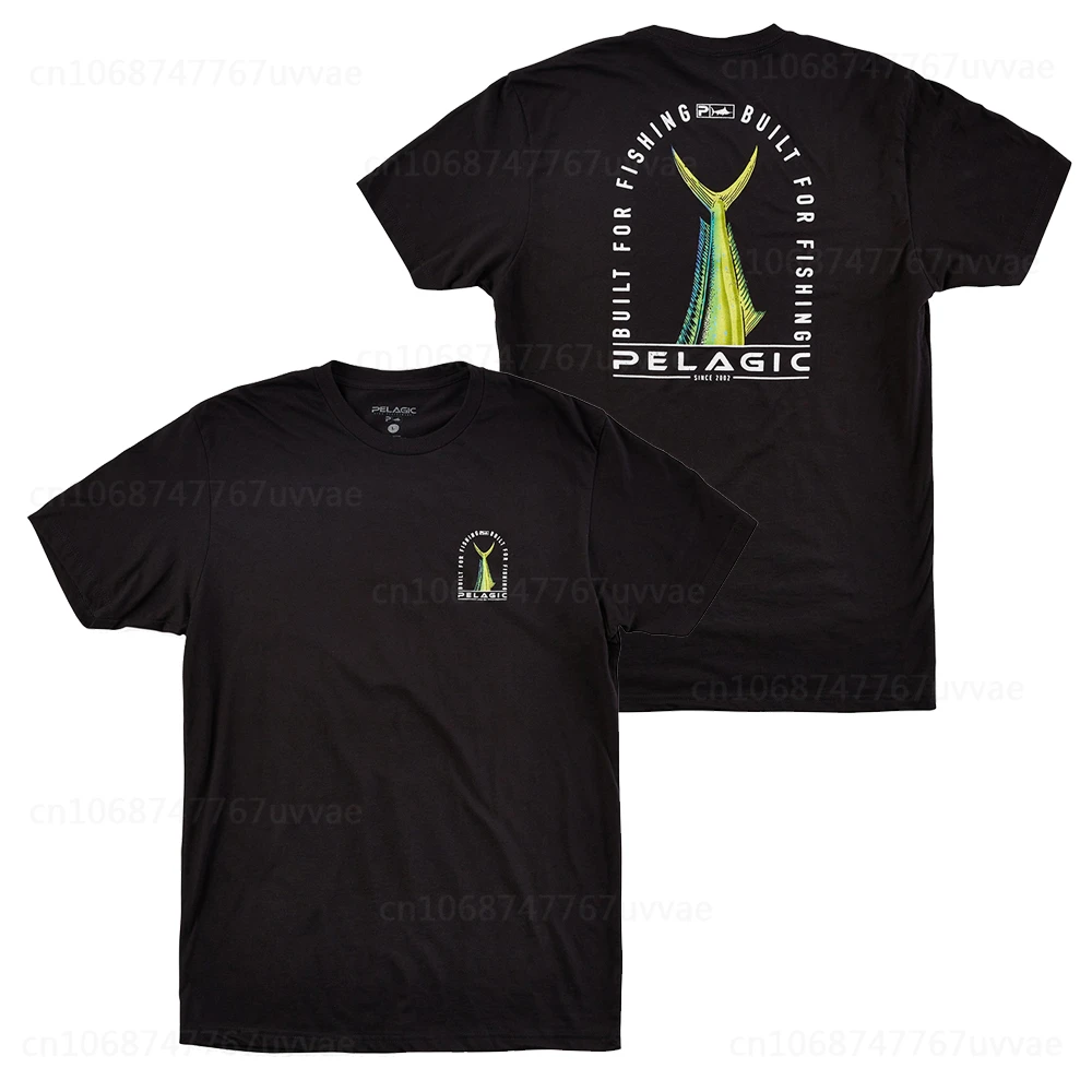 

2023 Pelagic Fishing T Shirt Men Outdoor Short Sleeve Quick Dry Fishing Jerseys Anti-UV Angling Wear Breathable Fishing Clothing