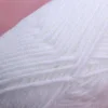 50g Milk Cotton Yarn Cotton Chunky Hand-woven Crochet Knitting Wool Yarn Warm Yarn for Sweaters Hats Scarves DIY (White) 5