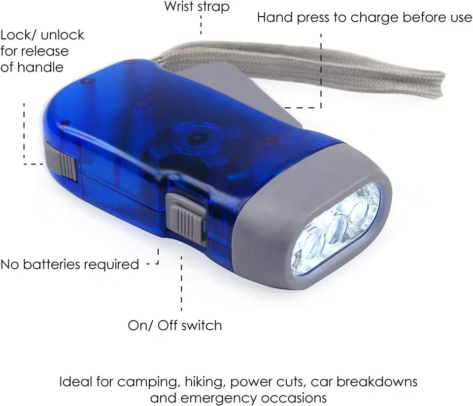 3 LED Dynamo Wind Up Flashlight Hand-pressing Crank No Battery Torch 0193e20f 4d1e 4cef B758 69a8cea84843.4eb400543db8027c8cb42e6dfcb9164a