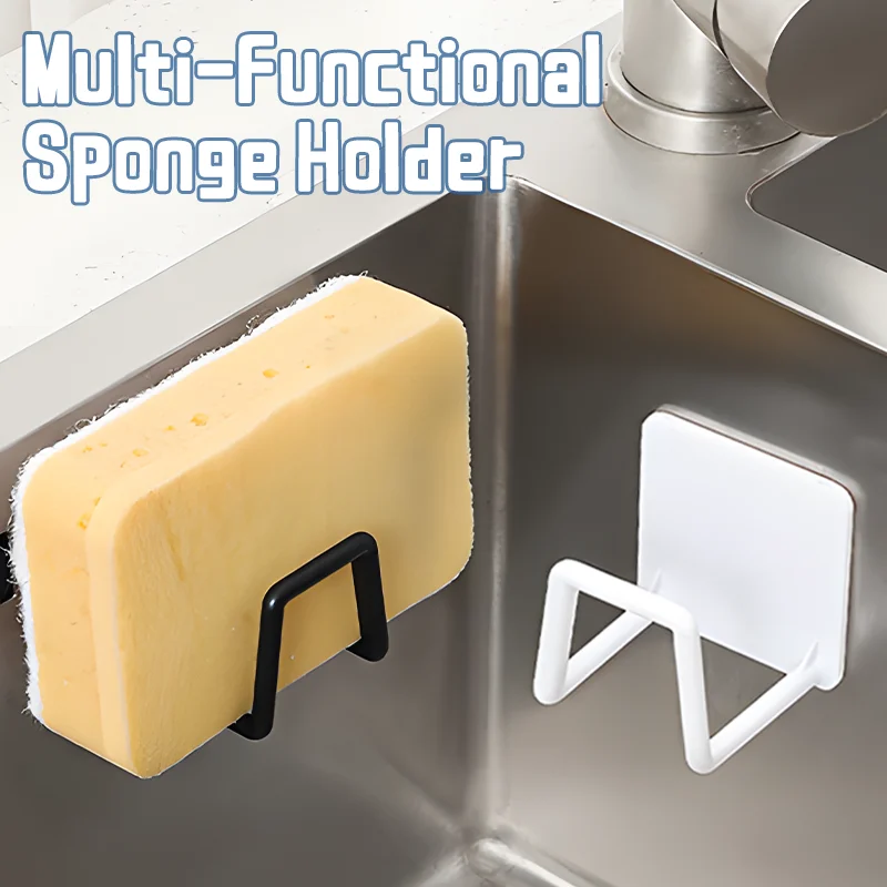 Kitchen Sink Sponges Holder Self Adhesive Drain Rack