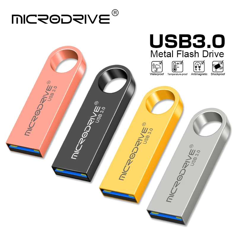 USB 3.0 메탈 플래시 드라이브 펜 16GB 32GB 64GB 128GB 256GB 펜드라이브 펜 디스크 USB 3.0 메모리 스틱 U 디스크