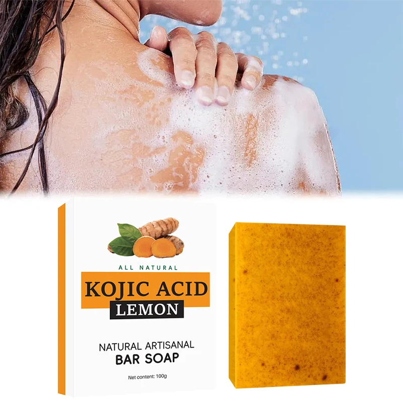Turmeric Granular Soap Lemon Soap Kojic Acid Ginger Bath Cleansing Body Whitening Body Care Oil Removal Handmade