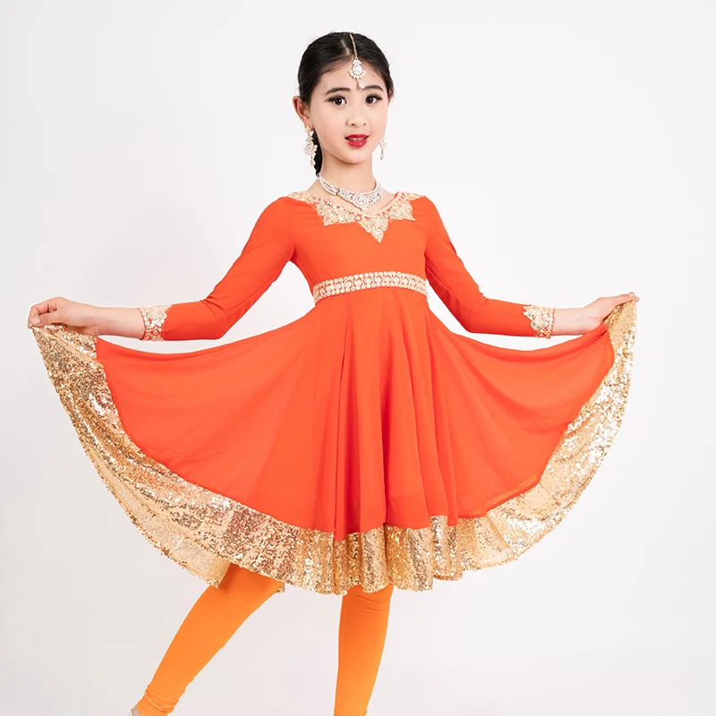 Indian Dance Dress Ethnic Children's Dress Sari Anna Pants Set