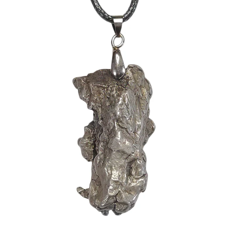Ciondolo Meteorite Argentino Nichel Ferro Meteorite Campo Del Cielo Collana Meteorite In Ferro Meteorite Naturale Esemplare Di Pietra Grezza