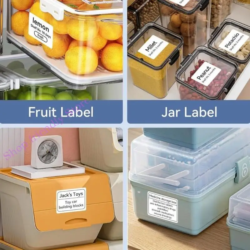 2롤 감열 라벨 롤 40x30mm 대부분의 프린터에 대한 방수, 내유성 및 찢어짐 방지