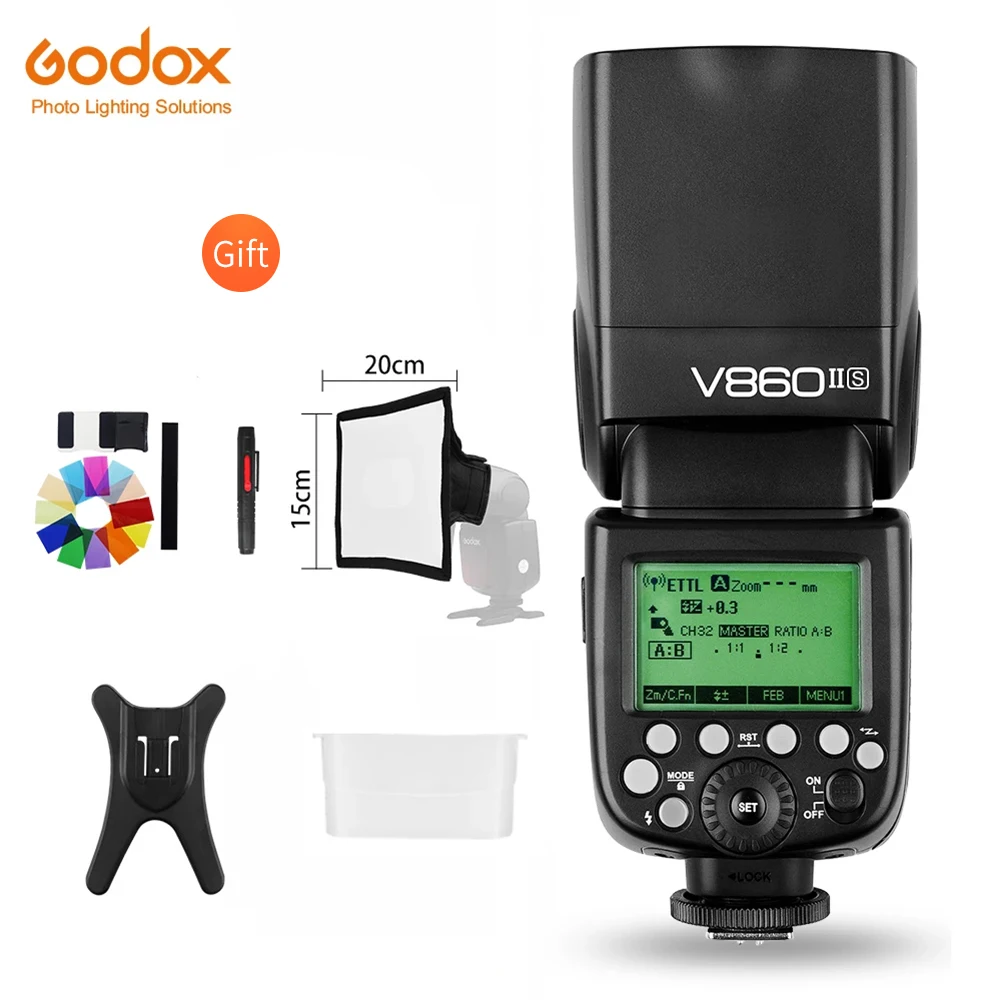 

Вспышка Godox Ving V860II для Canon, Nikon, Sony, Fuji, Olympus