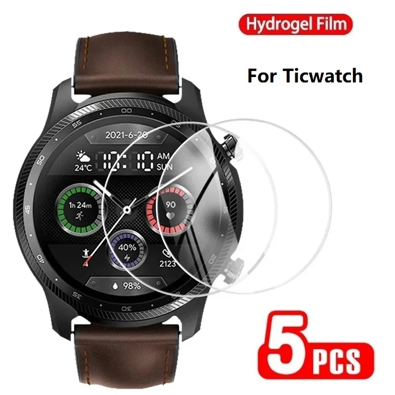 

Protective Film On For Ticwatch Pro 3 Ultra GPS Pro 3 LTE 4G S S2 E E2 E3 C2 Plus Screen Protector Hydrogel Film Not Glass Film