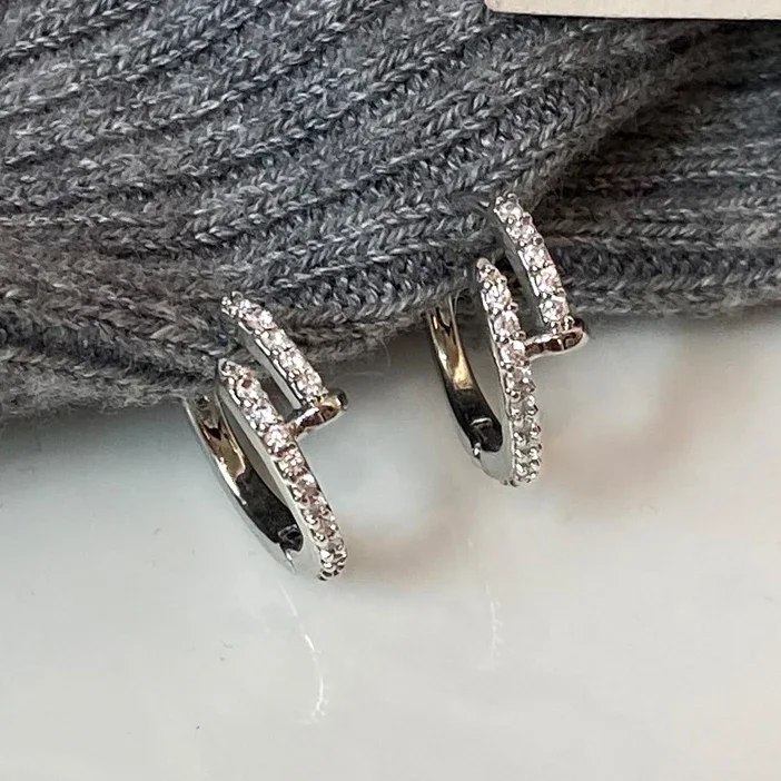 Creative Irregular Hoop Earrings Copper 14k Gold Plated - Temu United