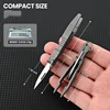 Tweezers Multitool, Precision Tweezer With Pocket Knife, 2 In 1 Titanium Tweezers For Craft,Soldering 6