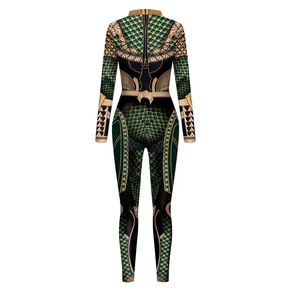 [You're My Secret] Movie Aquaman Cosplay Jumpsuit Men Jumpsuit Halloween Muscle Cosplay Costumes Role Playing Dress Up Outfit