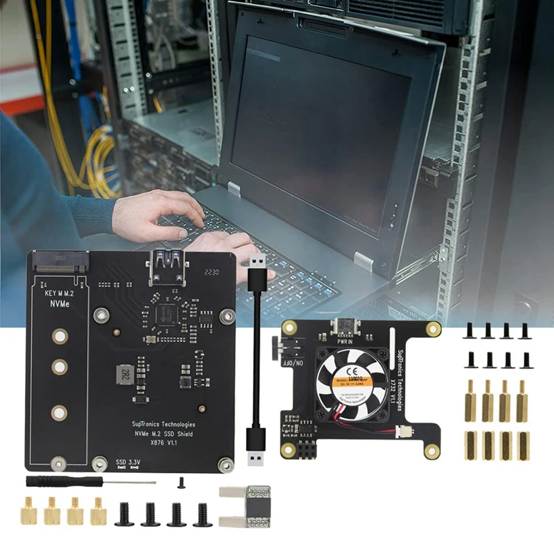 X876 V1.1 M.2 NVME SSD Ȯ  + X732 V1.1  Ȯ , ð  ŰƮ 
