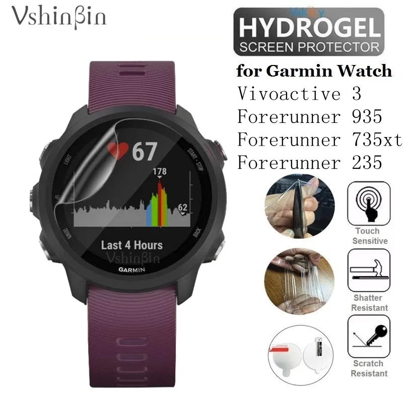 

Мягкая Гидрогелевая пленка из ТПУ для Garmin Vivoactive 3 Forerunner 735XT 935 235, Защитная пленка для экрана умных часов, 10 шт.