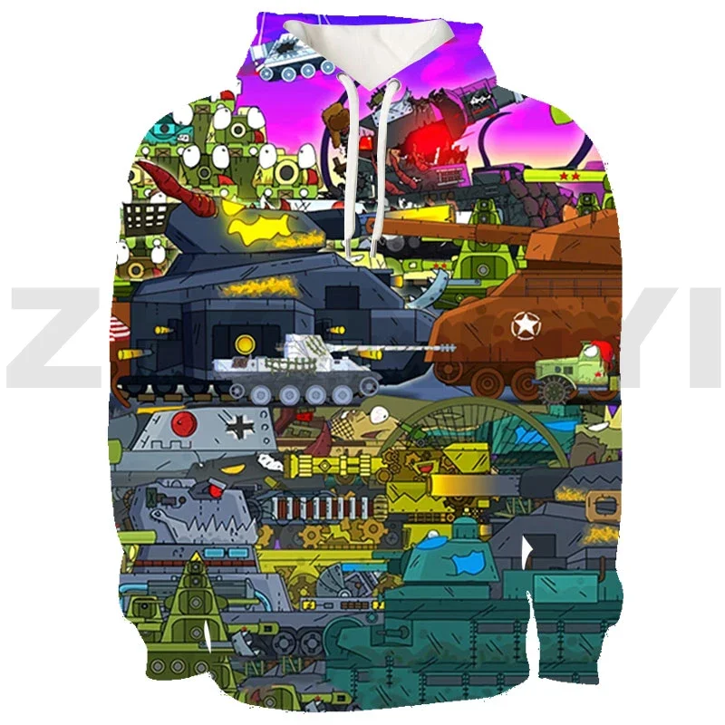 Felpe Con Cappuccio Popolari Con Stampa 3D World Of Tanks Felpa Pullover Gerand Tanks Game Anime Adolescenti Abbigliamento Uomo Streetwear Oversize